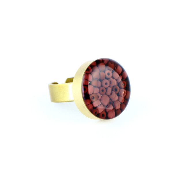 Jasper Beads Gemstone Ring - Lulugem.com