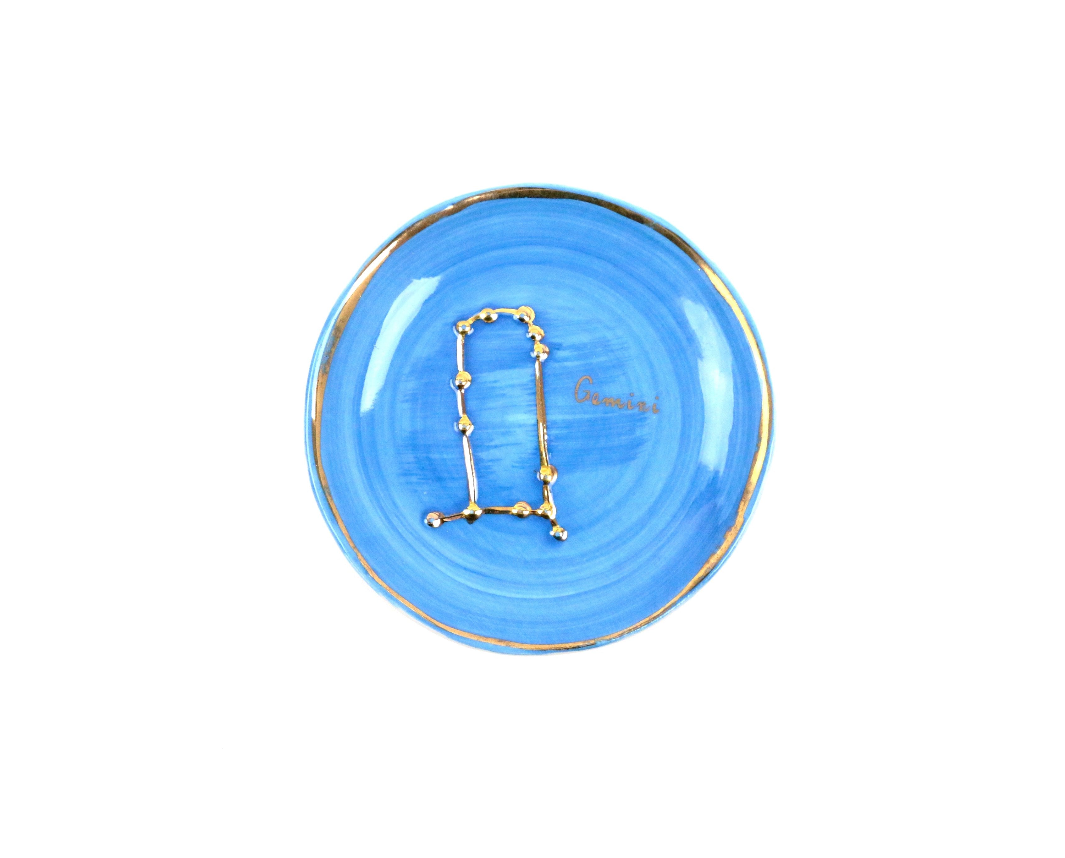 Gemini Zodiac Sign Trinket Dish