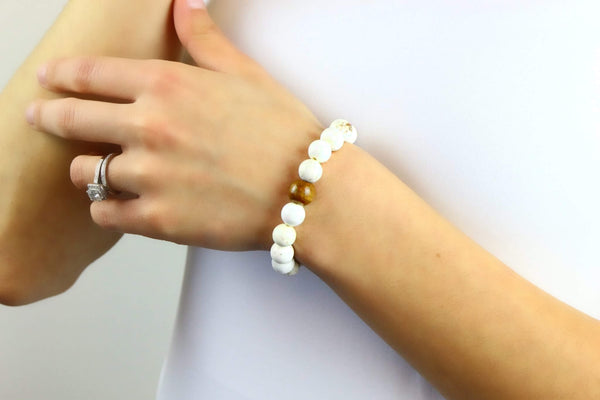 Her Mala Jasper and SandalWood Bracelet