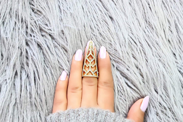 Pave Trinity Gold Ring