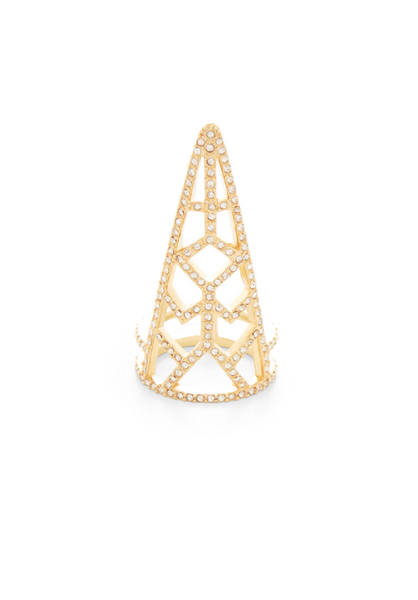 Pave Trinity Gold Ring