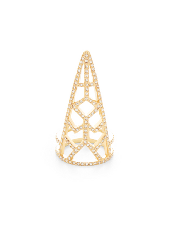 Evil Eye Pearl & Gold Ring - Lulugem.com
