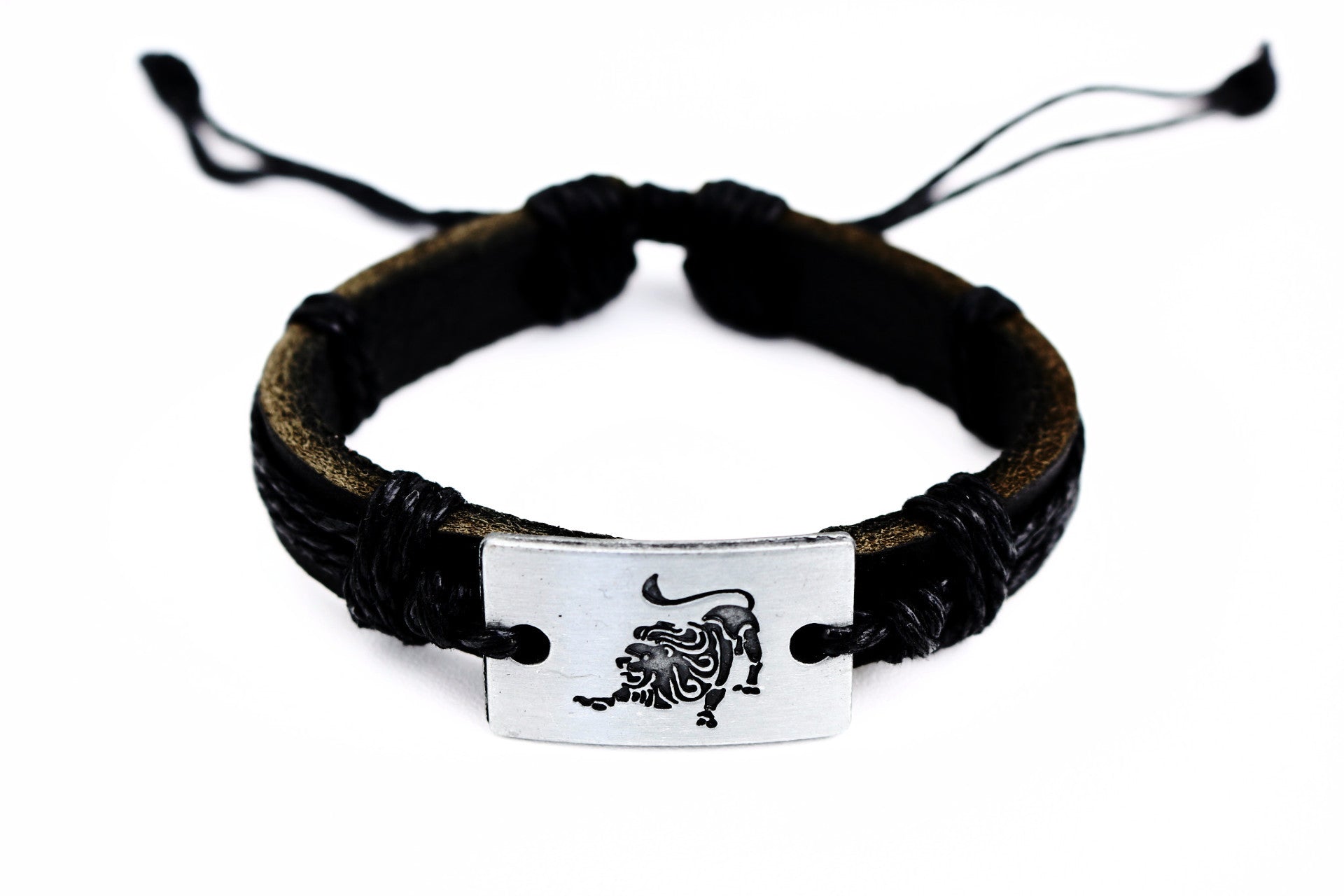 Leo Leather Cuff Bracelet - Lulugem.com