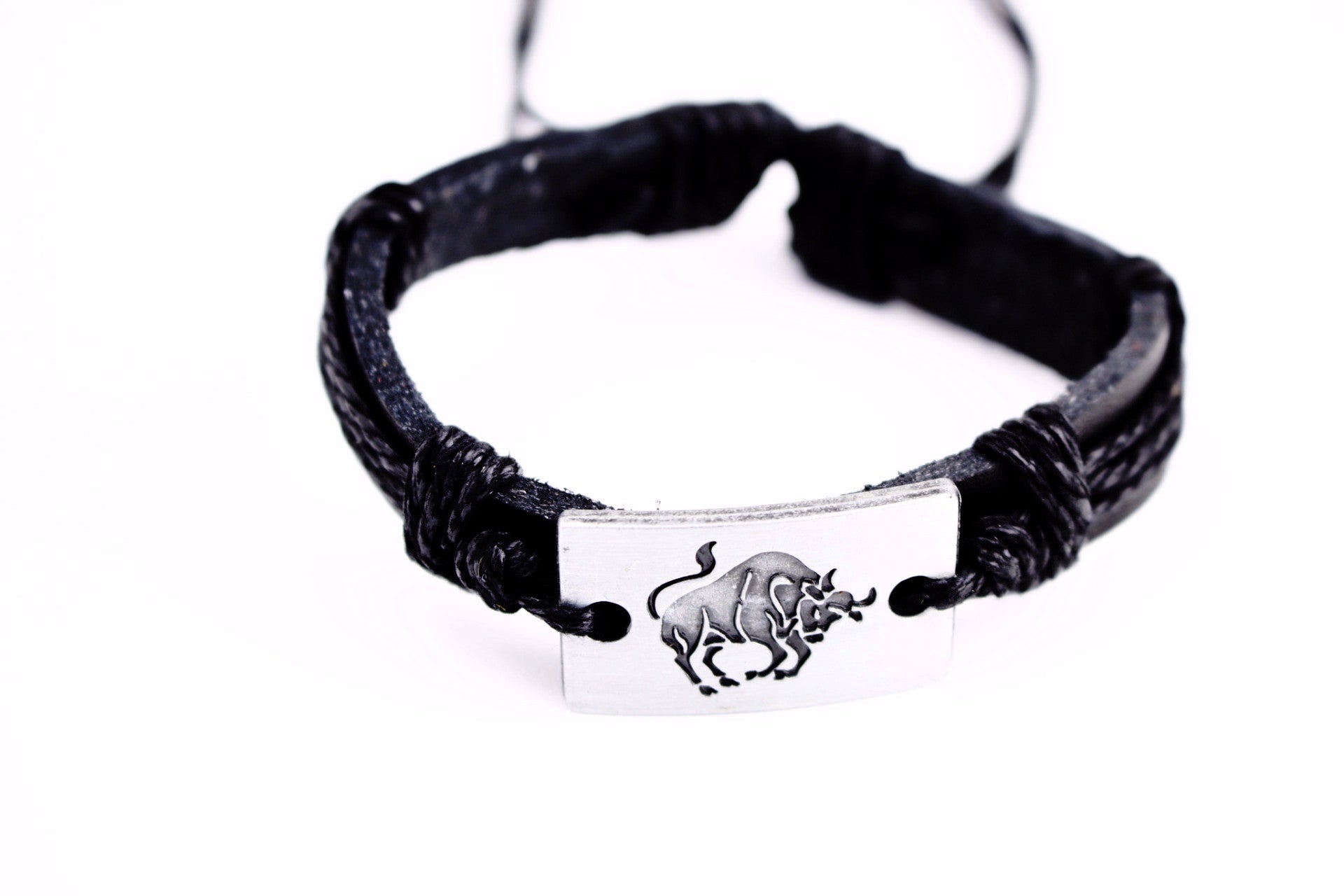 Taurus Leather Cuff Bracelet - Lulugem.com