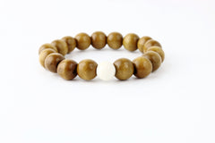 His Mala SandalWood and Jasper Bracelets