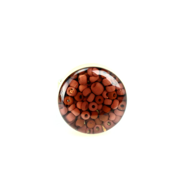 Jasper Beads Gemstone Ring