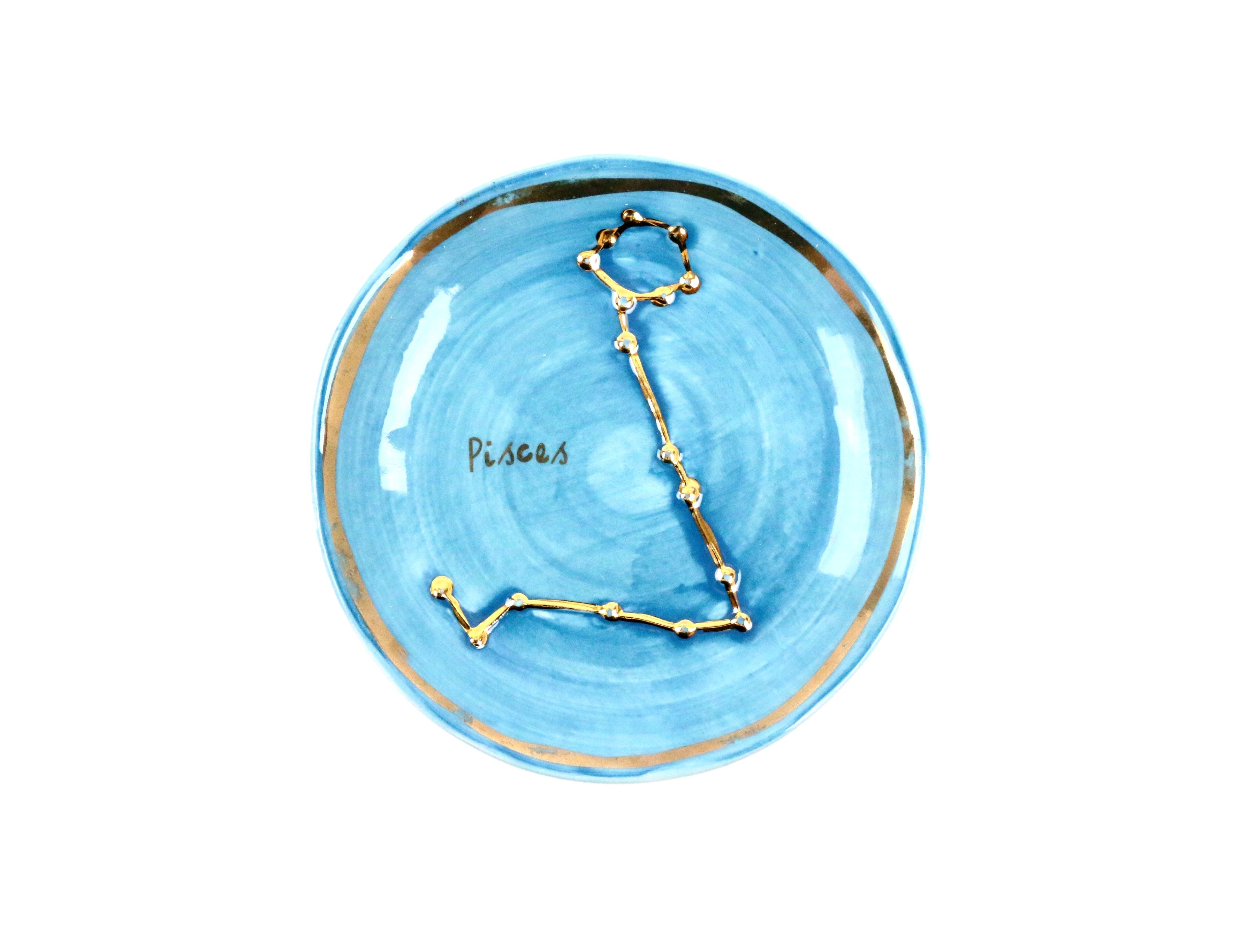 Pisces Zodiac Sign Trinket Dish