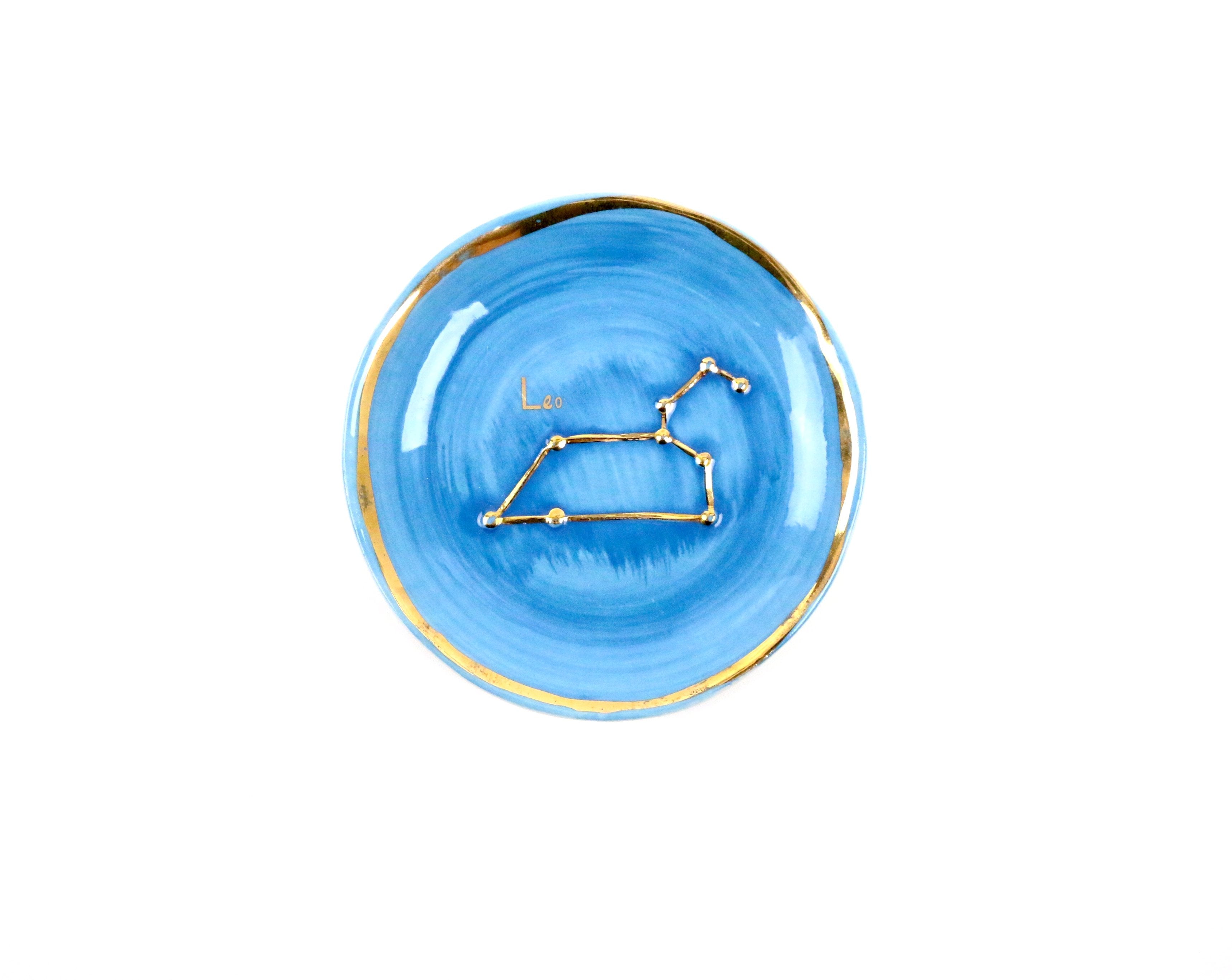 Leo Zodiac Sign Trinket Dish