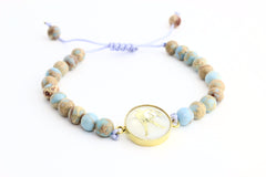 Libra Turquoise Macrame Zodiac Bracelet - Lulugem.com