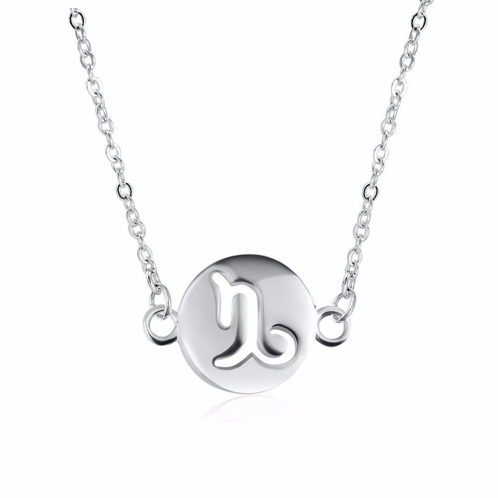 Capricorn Women's Necklace Zodiac Pendant Sign Chain
