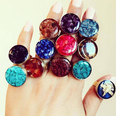 Jasper Beads Gemstone Ring - Lulugem.com