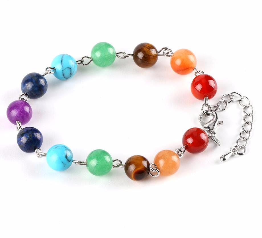 7 Chakra Bracelet with Sodalite Beads, For Men & Women