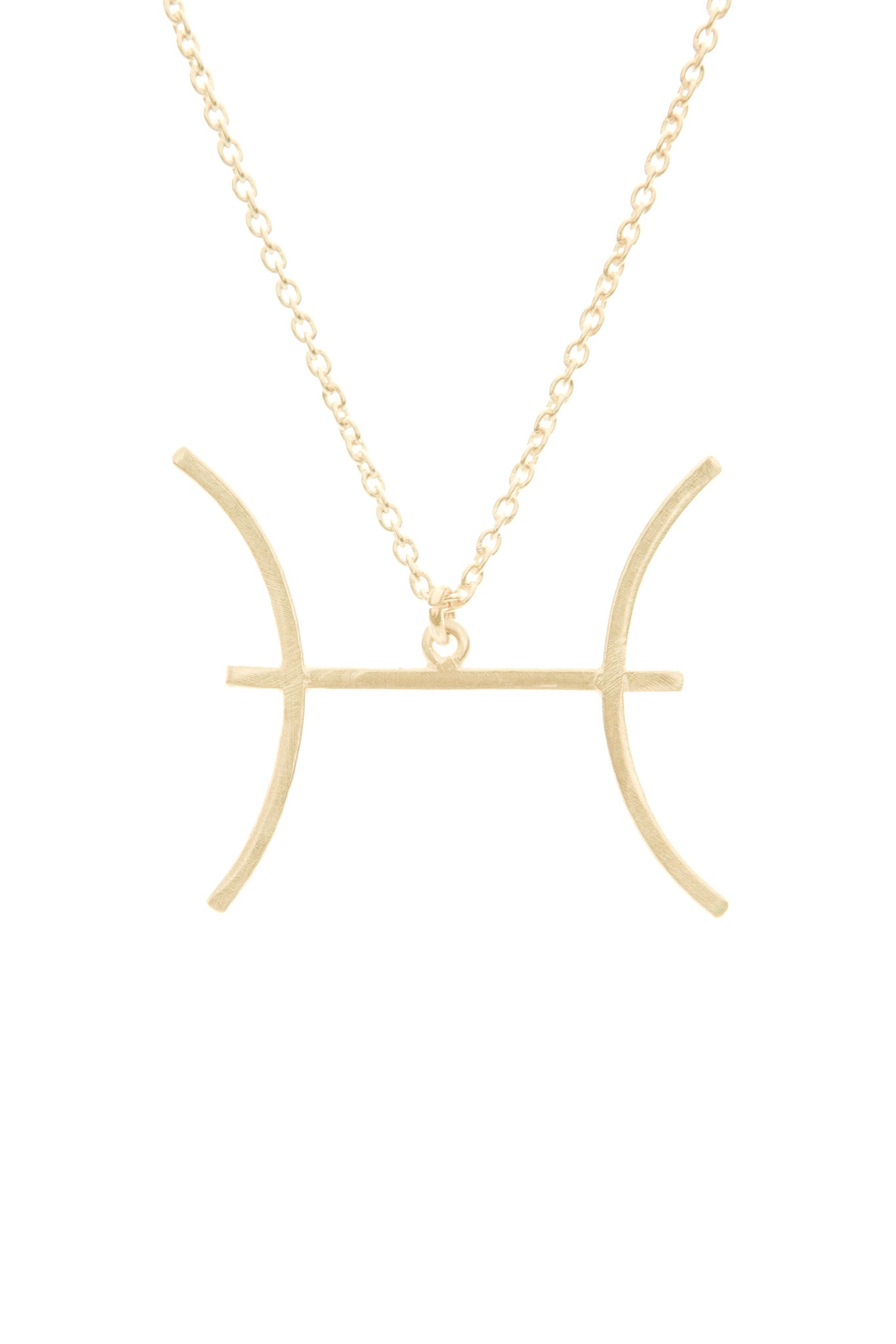 Pisces Zodiac Gold Necklace - Lulugem.com