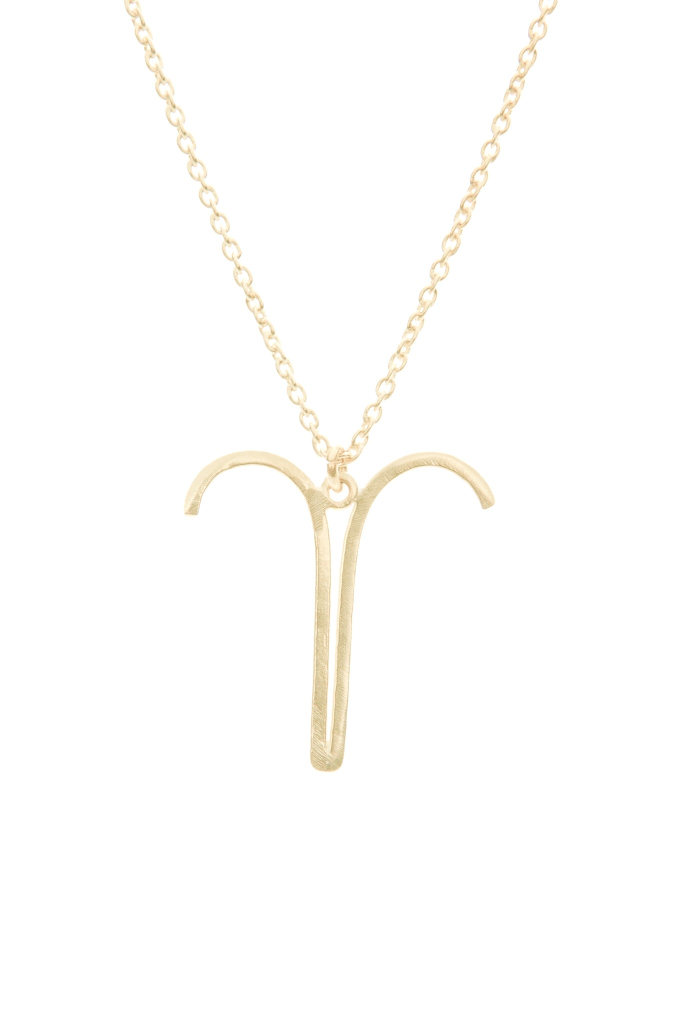 Aries Zodiac Gold Necklace