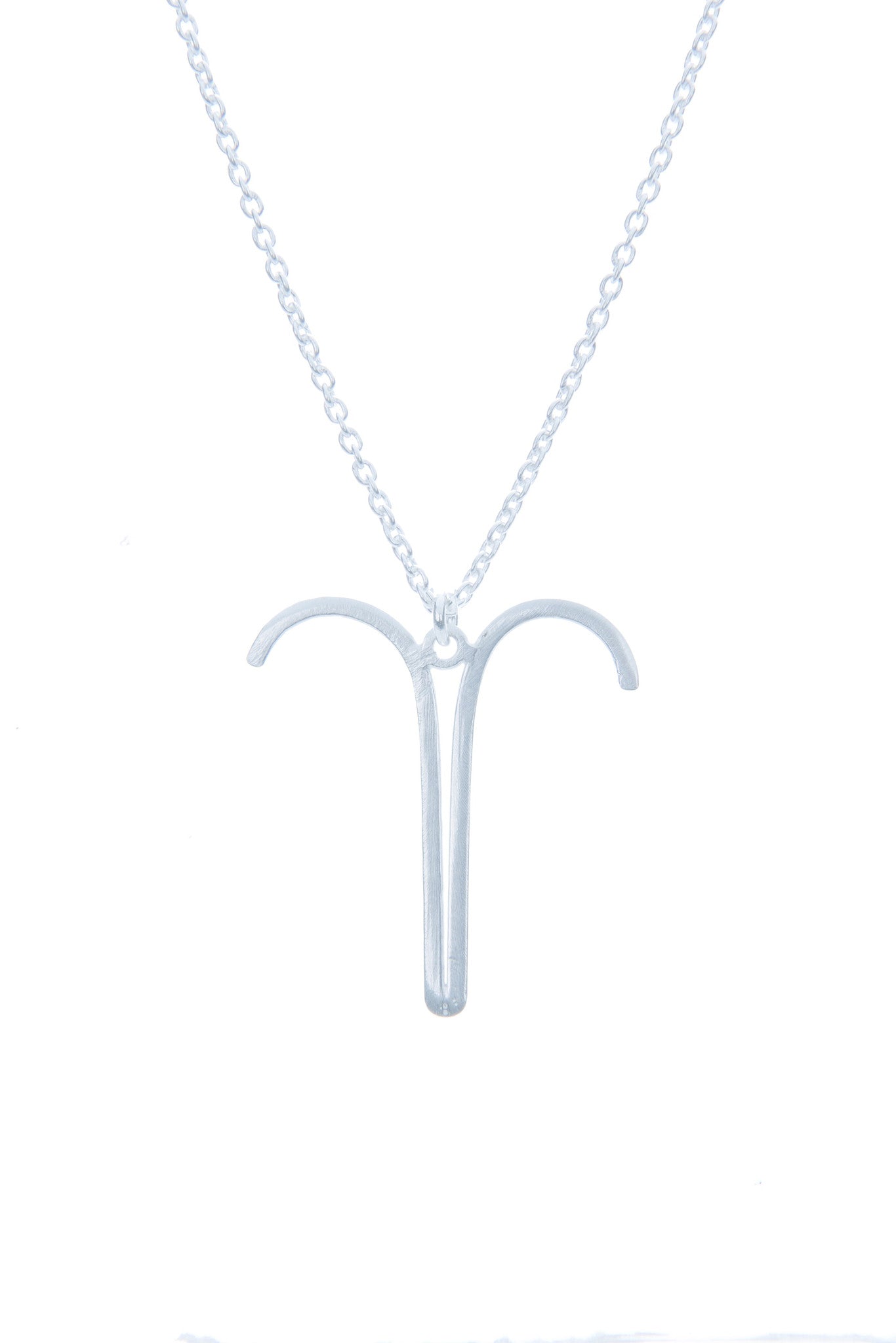 Aries Zodiac White Gold Necklace - Lulugem.com