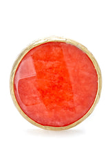 Orange Carnelian Gold Ring - Lulugem.com