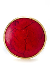 Red Jasper Gemstone Gold Ring