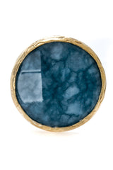 Sodalite Gemstone Gold Ring