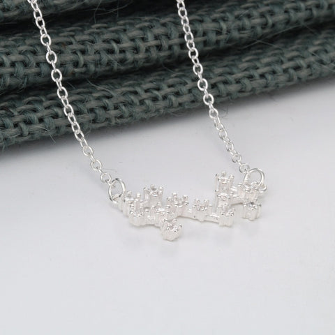 Aries Zodiac White Gold Necklace - Lulugem.com