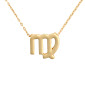 Aries Zodiac White Gold Necklace - Lulugem.com