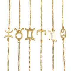 Zodiac Charm Gold Bracelet