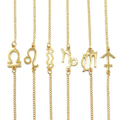 Zodiac Charm Gold Bracelet