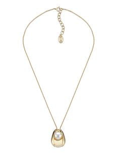 Virgo Zodiac Golden Pearl Necklace