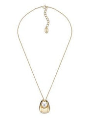 Virgo Zodiac Golden Pearl Necklace